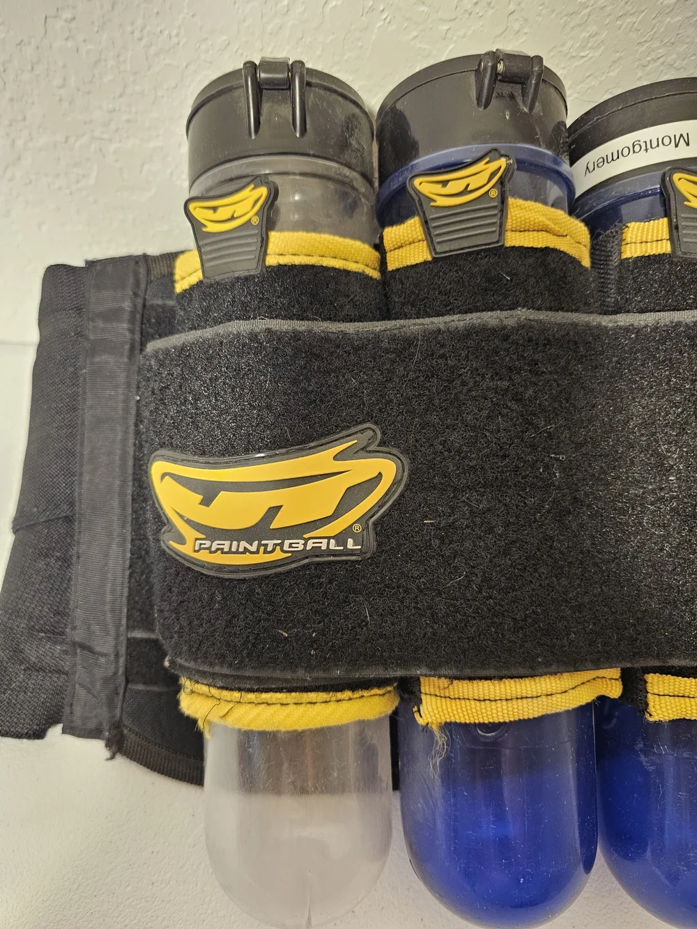 JT Paintball 5+4 Pod Paintball Harness Pack Belt w/ Pods Black/Yellow